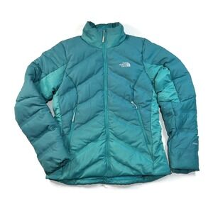 The North Face 700 Down Jacket Womens Small Fuseform Dot Matrix Green Puffer‎